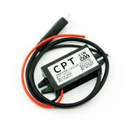 Voeding 12V naar 5V 3A Step down Power Converter Waterdichte voeding Type C Uitgang
