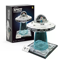 TUOMU T3012 Ruimtevaart Model UFO Ruimtevaartuig LED Licht Bouwblokset Speelgoed voor Kinderen Cadeau