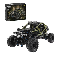 TUOMU T6007 Wild Adventure Off road Truck 4WD Dual Control Programmable Building Block Brick Assembly Kit Kids Christmas