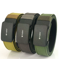 TUSHI 120 cm Automatische Gesp Mannen Tactische Riem 1100D Nylon Versterkte Verdikt Dubbel laags Militaire Girdle voor B