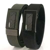 TUSHI 120 cm Dikke Tactische Riem voor Mannen Automatische Gesp Militaire Politie Dienst Riem Strakke Nylon Werk Gereeds