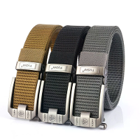 TUSHI 120cm Heren Tactische Riem Snelle Ontgrendeling Buitensport Militaire Metaal Riem Zacht Slijtvaste Nylon Sport Rat