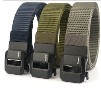 TUSHI 120cm Lengte Luxe Metalen Tactische Riemen Automatische Gesp Nylon Snel Droge Sport Riemen Voor Buiten Wandelen Fi