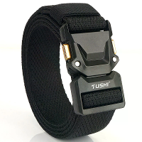 TUSHI 120cm Metaal Rotating Buckle Tactische Riem Nylon Wistand Invoegen Buckle Casual Militaire Fan voor Mannen Vrouwen