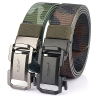 TUSHI 120cm Militaire Tactische Riem Strak Stevig Nylon Zwaar Zelfsluitende Riem voor Outdoor Kamperen Wandelen Avontuur
