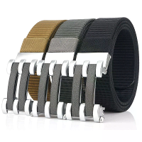TUSHI 125cm tactische nylon riem verstelbaar slijtvast lichtgewicht taille riem gesp riem casual sport riemen voor buite