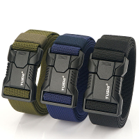 TUSHI 125cm Tactische Nylon Riem Verstelbare Snelsluiting Slijtvaste Lichtgewicht Taille Riem Aluminiumlegering Gesp Can
