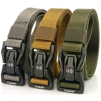 TUSHI Snelle Release Metaal Gesp Tactische Riem Ademend Elastisch Militaire Riemen Voor Mannen Rekbroek Tailleband Jacht