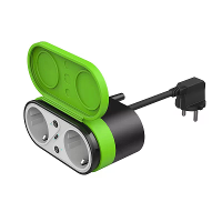 Tuya 16A Slimme WiFi EU Plug IP65 Waterdichte Slimme Dubbele Europese Stopcontact Slimme Leven APP Stemcontrole met Alex