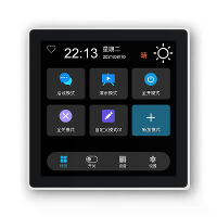 Tuya Slimme Thuis Meerdere Zigbee3.0 Bediening Paneel 4 inch LCD Touchscreen 3 gangs Slimme Schakelaar APP Afstandsbedie