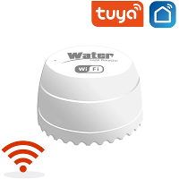 Tuya Slimme Wifi Water Detector Lekkage Sensor Alarm Lekdetector 40DB Geluid Slimme Leven APP Overstromingswaarschuwing
