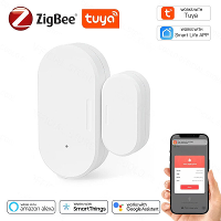 Tuya Smart Zigbe Deur Raam Magnetische Sensor Open/Gesloten Detector Thuisalarm Beveiliging Bescherming Slim Leven Werkt