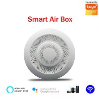 Tuya Temperatuur  en Vochtigheids Slimme Wifi Luchtdetector Co2 Formaldehyde Slimme Thuis Draadloze Luchtkwaliteitsdetec