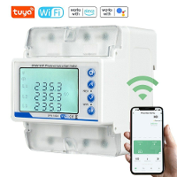 Tuya WiFi 3P4W Elektriciteitsmeter Driefasige Automatische Schakelaar Intelligente Heropstartbeveiliging