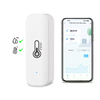 Tuya WiFi Binnen Slimme Temperatuur  en Vochtigheidssensor Hygrometer Accu Voeding APP Monitoring Voor Alexa Google Home