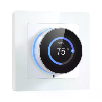 Tuya WiFi Gordijnknop Schakelaar met Kleurenscherm Display RGB Ambient Light Ring Timer Schema Scene Linkage Kinderslot