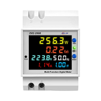 Tuya WiFi Home Intelligent Digitale Display Elektriciteitsmeter DIN Rail Spannings  en Stroommeter met Stroomuitval Gehe