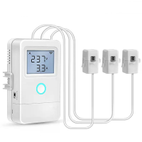 Tuya WiFi Slimme Elektriciteitsmeter 3 Spoel Transformator 1 Weg 16A Schakelaar LCD Scherm Oververhittingsalarm Vlamvert