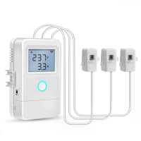 Tuya WiFi Slimme Elektriciteitsmeter 3 Stroomtransformator 1 Weg 16A Schakel LCD Display Verbruik Monitor Afstandsbedien