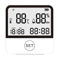 Tuya WiFi Slimme Temperatuur  en Vochtigheidssensor Thermometer Hygrometer Binnen met LED scherm Weergave Ondersteuning
