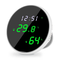 Tuya WiFi Temperatuur  en Vochtigheidssensor Slimme Thuisautomatisering Stemcontrole Echt tijd sensor USB voeding met Am