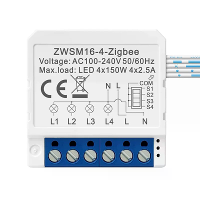Tuya Zigbee Schakelmodule met 1/2/3/4 gang Dubbele Wegbediening App & Stemcontrole Timer Planning Afteltijd Werkzaam voo