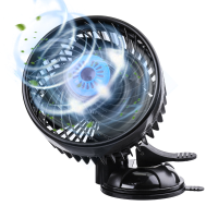 6.5 Inch 12V Auto Ventilator 360 ° Draaibare Koelventilator Instelbare Snelheid Zuignap