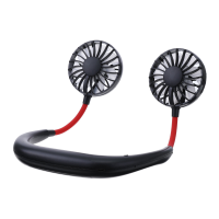 Draagbare Mini Fan Nekband Luie Nek Opknoping Stijl Koellucht USB Oplaadbaar