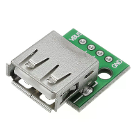 10 Stuks USB 2.0 Vrouwelijke kopconnector naar DIP 2,54 mm pin 4P adapterbord