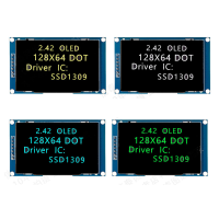 2,42 Inch 7PIN Oled scherm Lcd scherm Module Resolutie 128*64 SPI/IIC Interface SSD1309 Driver: