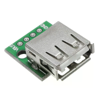 USB 2.0 Vrouwelijke Hoofdaansluiting naar DIP 2.54Mm Pin 4P Adapter Board
