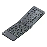 Tweeledig bluetooth toetsenbord Magnetische Sluiting Draagbaar Mini bluetooth Toetsenbord Oplaadbaar voor Kantoor Toetse