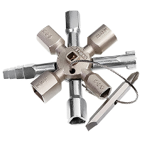 Twin key voor standaard schakelkasten en afsluitsystemen
