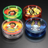 Two Layers Plastic Herbal Herb Smoke Tobacco Grinder Mill Crusher