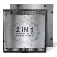 [EU Direct]TWEE BOME 2 in 1 Honingraat Laserbed Groot Aluminium Paneel voor Lasergraveermachine Upgrade Hoge Precisie
