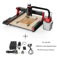 TWO TREES [EU Direct]TWEE BOMEN TTC450 Pro CNC Graveermachine Kit 500W Luchtgekoelde Spindelmotor ER11 Spantang 52mm Klemmen Voedi