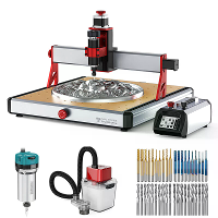 TWO TREES [EU Direct] TWEE BOMEN TTC450 Ultra CNC freesmachine Graveren Machine + 30000RPM 800W Hoogvermogen Motor Houtbewerkingsf