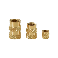 TWEE TREES® 10 delige draad Messing gekartelde inzetstukken Moer Heat Set inzetmoeren Embed onderdelen vrouwelijk gepers