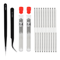 TWO TREES® 10 delige reinigingsnaaldenset van 0,4 mm met pincet voor 3D printer