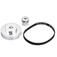 TWO TREES® 60Tanden 8mm Boordiameter + 20Tanden 5mm Boor GT2 Timing Riem Pully met 6mm Timing Riem voor 3D Printer