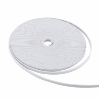 TWO TREES® 6mm/10mm Breedte PU Wit Tandriem van glasvezel Synchrone Riem met Stalen Kern 10M Lang voor 3D printer