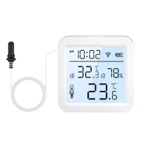 TZ05 Tuya WiFi Temperatuur  en Vochtigheidssensor Smart Thermometer Hygrometer met externe Sonde App Afstandsmonitoring