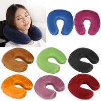 U Shape Memory Foam Pillow Neck Protect Headrest Travel Soft Cushion