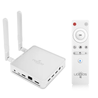 UGOOS AM7 Amlogic S905X4 Android 11 Smart TV BOX DDR4 4GB RAM 32GB ROM WiFi 6 4K HD Ondersteuning AV1 CEC HDR 1000M Blue