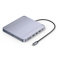 UGreen CM522 alles in één dockingstation 7 in 1 USB C Hub SD/TF kaartsleuf Netwerkpoort voor iMac Laptop Tablet