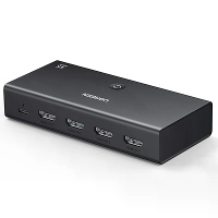 UGREEN CM598 3 in 1 uit HD2.0 Schakelaar 4K@60Hz 2K@120Hz met afstandsbediening HD schakelaar selector voor meerdere app