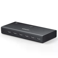 UGREEN CM600 HD schakelaar splitter 4K@60Hz 5 In 1 Uit HD schakelaar met afstandsbediening voor PS4/5 Schakel TV box Lap