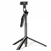 Ugreen LP1017 Automaats Uitklapbare Driepoot Selfie Stick 1,65 m Uitrekbaar Bluetooth Afstandsbediening 360° Rotatie Uni