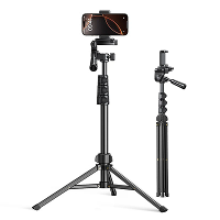 Ugreen LP897 1,75M Telescoop Vloer Mobiele Telefoonstandaard bluetooth Tripod Selfie Stick Anti trilling Gimbal Aluminiu