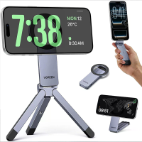 UGreen LP962 Magnetische Telefoonstandaard N52 Magneet Aluminiumlegering Driepoot Bureau Stand Selfie Stang Aanpasbaar D